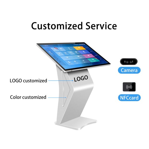43" Horizontal Touch Screen Kiosk Landscape Interactive Digital Signage Android Windows Information Query Monitor OEM