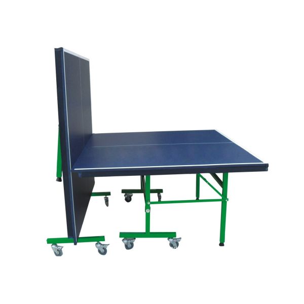 Popular Junior Ping Pong Table For School , Single Folding Black Table Tennis Table
