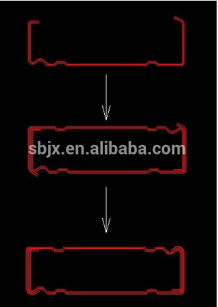 Beam Profile Lock Cold Roll Forming Machine for upright structure 4 roller stations