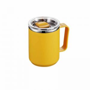 Buy cheap 450ml Insulated Travel Mugs Stainless Steel Double Wall With Water Leakage Prove Lid product
