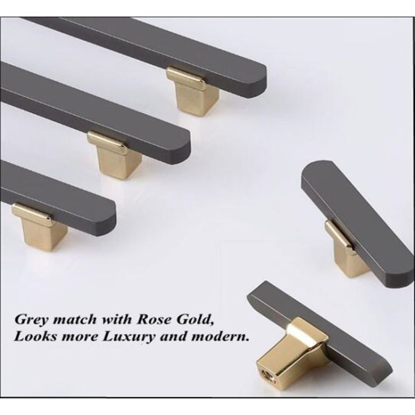 Rose Gold Kitchen Knobs and Handles Kitchen cabinet pulls and handles 192mm Aluminum Door pulls
