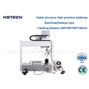 Buy cheap Signal Or Dual Working Station Tabletop Automatic Soldering Robot With Manual Programming product