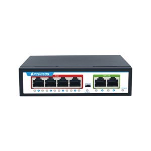 Buy cheap Customized 4 Port Poe Switch 20km 4*10/100Mbps POE Port + 2*10/100Mbps Uplink from wholesalers