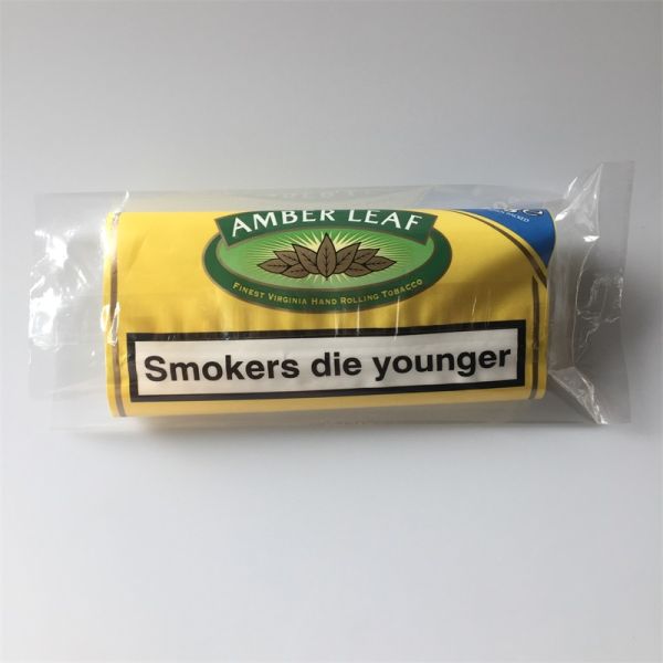 Yellow Loose Leaf Tobacco Packaging Pouch Plastic Ziplock Cigarette Bag