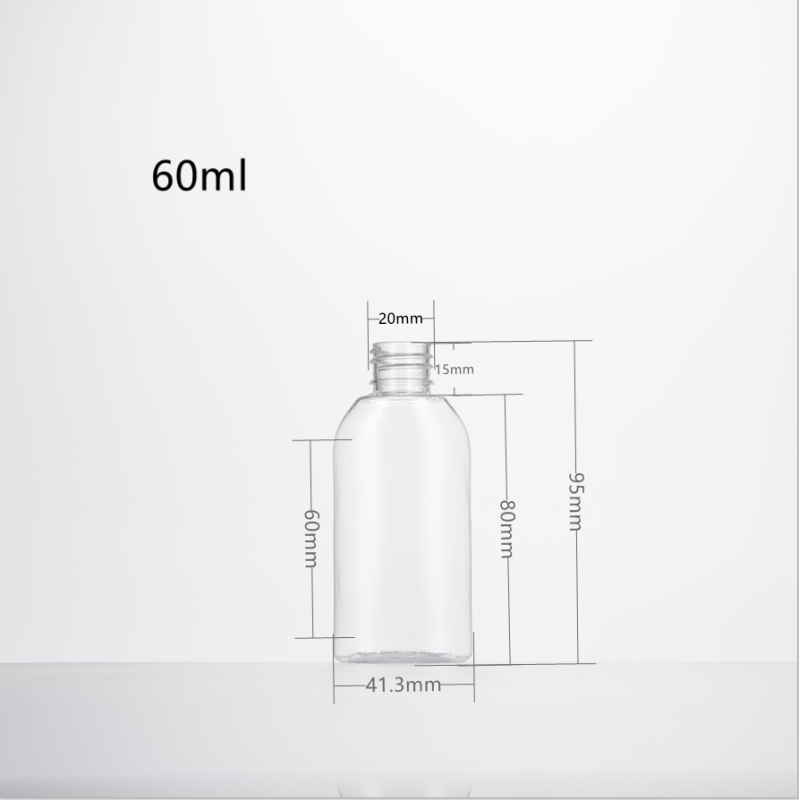 Flip Cap Empty Plastic Bottle Container With Clamshell Travel Small