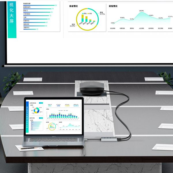 Flexible USB C Cable Adding an Expansion USB A HUB And DP Monitor Connection