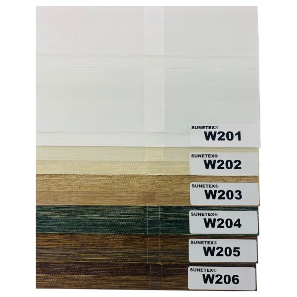 W2 Fireproof Zebra Blinds Fabric 65mm Double Layer Sheer Fabrics