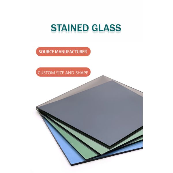 Custom 8‑10mm Tempered Colored Glass for Tabletop, Bronze & Multiple Colors Optional