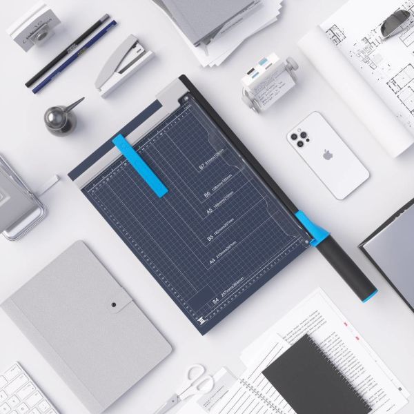 Safe Manual Type B4 Paper Trimmer Cutter 15 Inch Easy Alignment