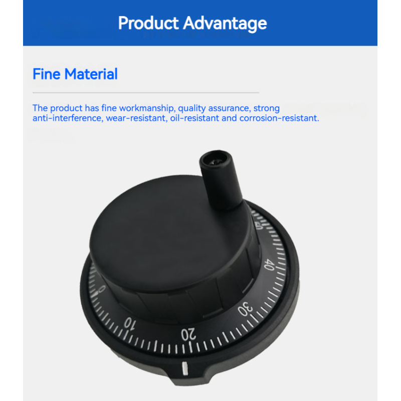 80mm Diameter CNC Handwheel 24V 100PPR Manual Pulse Generator MPG Pendant for Fanuc Mitsubishi Fagor GSK Systems