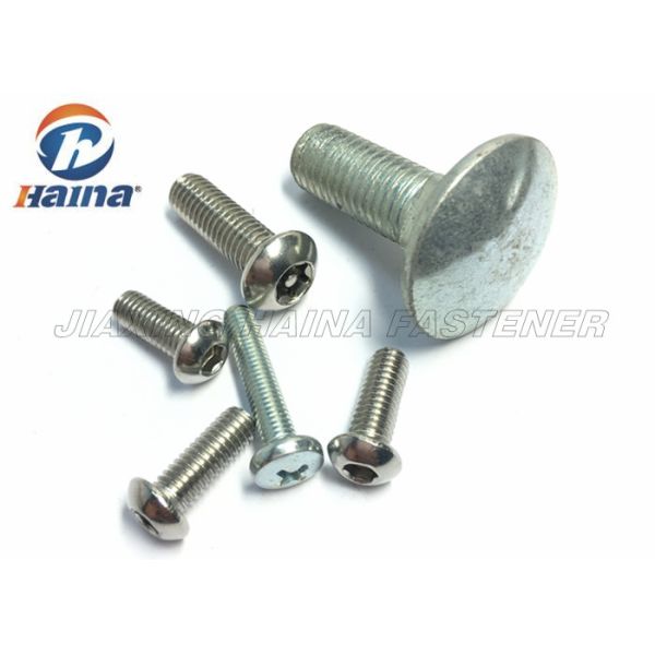 Hexagon Socket Button Head Stainless Steel Machine Screws , Hex Head Screws ISO7380