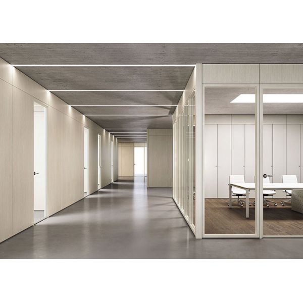 Sound Acoustic Glass Partition Long Service Life Single Glass Partition Wall Full Version