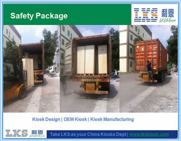 Indoor Self Service Kiosk Dual Touch Screen For Social Insurance Department