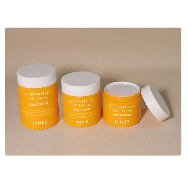 Plastic Pet Cosmetic Cream Jars Pots Containers 250ml-700ml Plastic Jars with Lids Cream Jar Body Scrub Containers