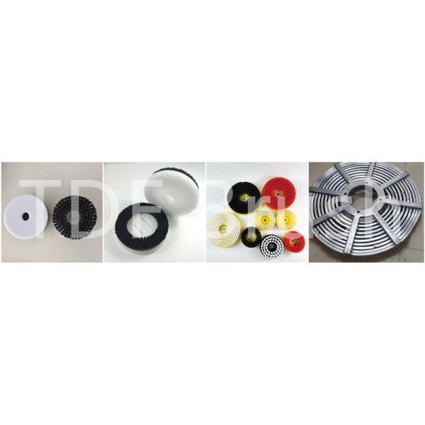 Aluminum Oxide Abrasive Filament Disc Brush CNC Compatible Customizable Precision Finishing Tool