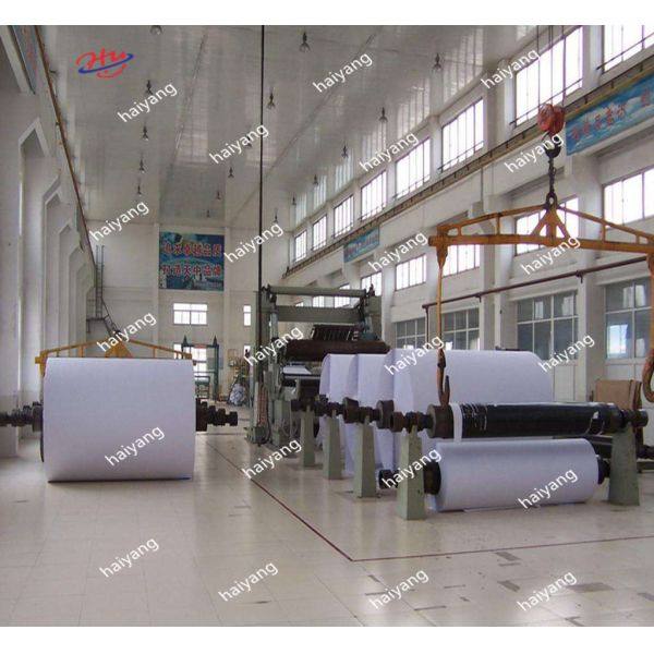 Wood Pulp 3200mm Jumbo Roll A4 Paper Making Machine