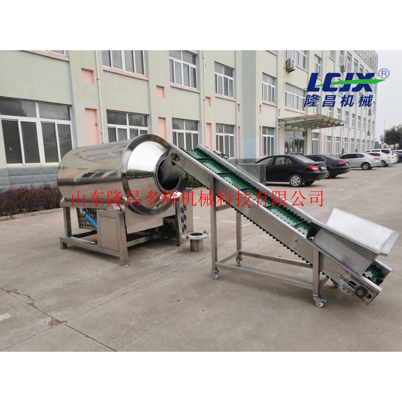 Hot Air Circulation Cashew Nuts Roasting Machine Adjust Speed Rotary Drum Roaster