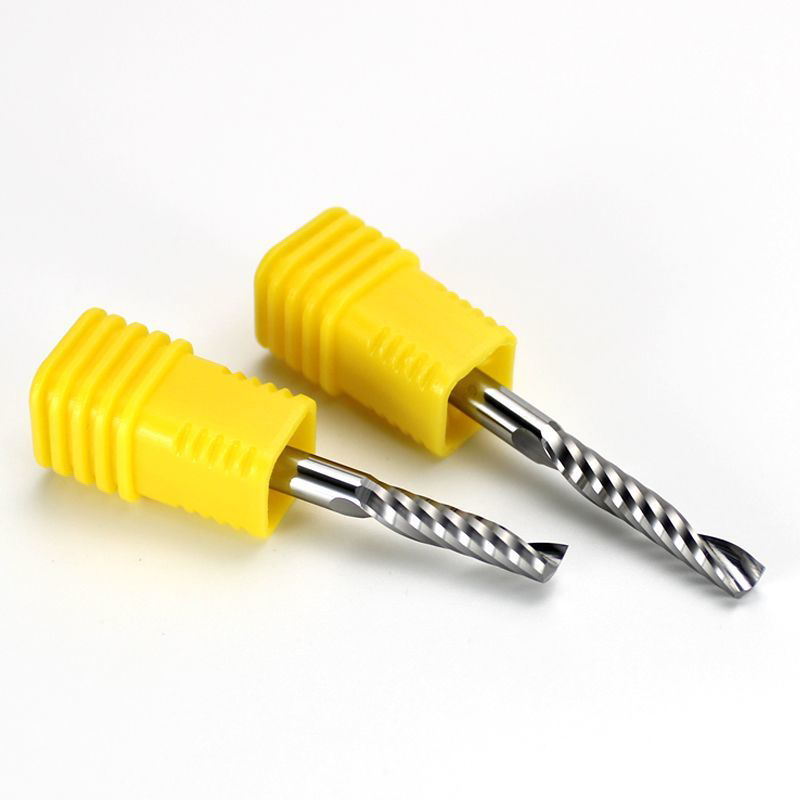 Hot Selling Yingba Brand Single Edge CNC Router Bit Solid Tungsten Carbide 6*22*50 Single Flute End Mill For Acrylic PVC Nylon MDF Wood Panel