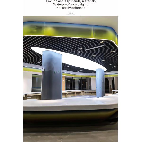 Customized Processing Solid Colored Resin Glass Gradient Luminous Ceiling