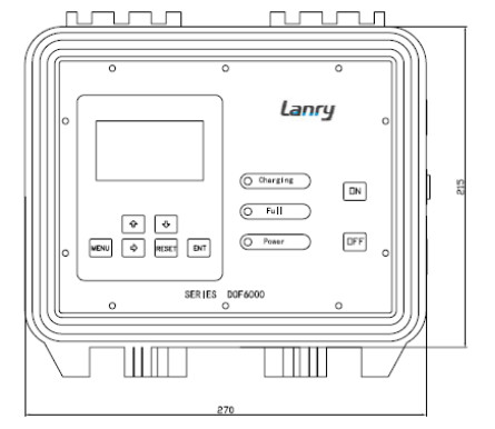 Portable Ultrasonic Open Channel Flow Meter Good Numerical Stability
