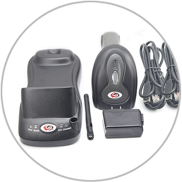 300000 Pixels IP54 600m Wireless 2D Barcode Scanner For Workshop