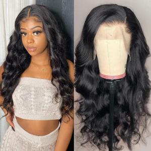 Buy cheap 250g Body Wave HD 5x5 Lace Closure Human Hair Wigs product