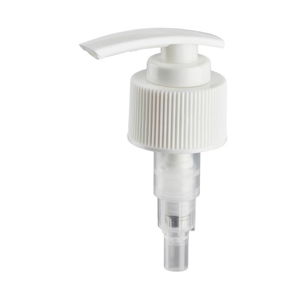 28-400 Silver PP Plastic Lotion Dispenser Pump Long Nozzle With Dip Tube Clip Switch