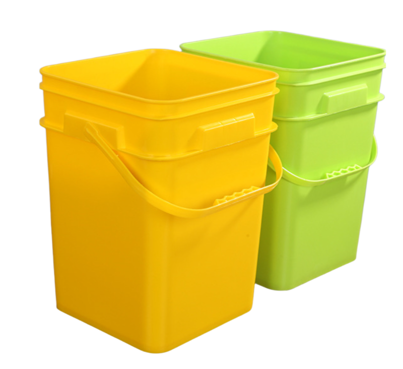 Custom Printing Plastic Bucket for Coffee Beans Round or Square Shape Leak Proof Design