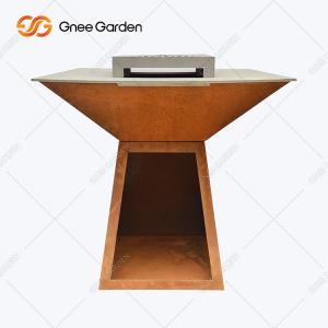 China Garden Outdoor Teppanyaki Bbq Grill Big Size Multifunctional With Cooking Ledge on sale