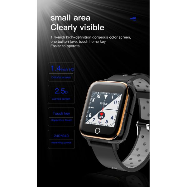 1.4inch 240*240 M6 Anti Lost Smart Watch Sleep Monitoring Alarm Health Protection Smartband