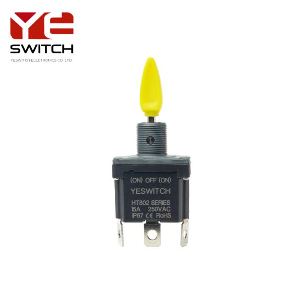 Three Positions (on)-off-(on) Industrial Toggle Switch With Flat Pc Terminal Compatible with JLG 1001155045
