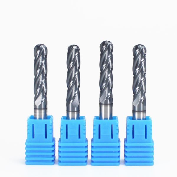 CNC Solid Carbide Square Ball Nose Milling Cutters Rough End Mill Nano Coating Stainless Steel Cutting Tools-ODM OEM Customized