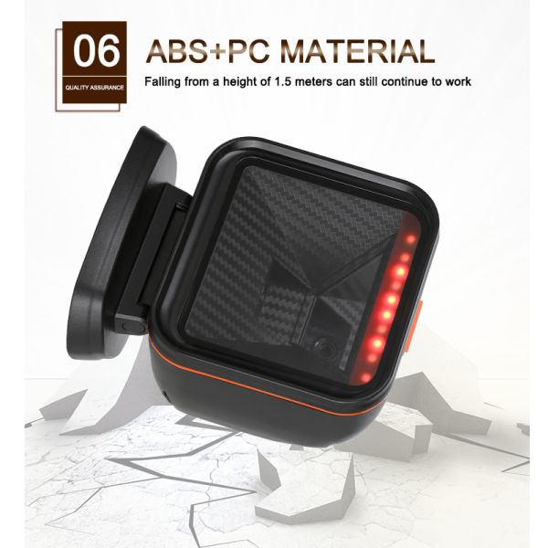 China Factory 1d 2d Barcode Scanner Desktop Table Top Omnidirectional Qr Code Reader for Supermarket