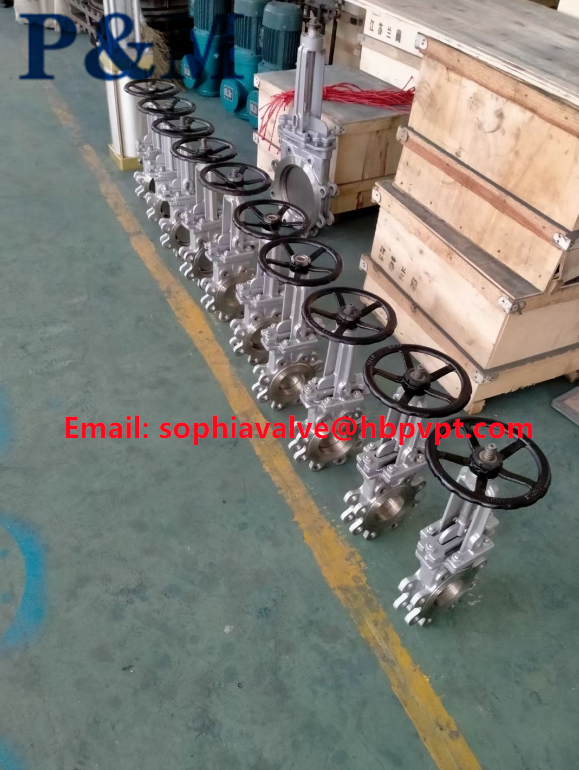 JIS standard cast steel knife gate valve
