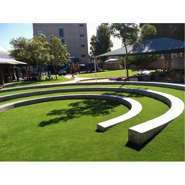 Synthetic Colorful Artificial Grass For Venue Entertainment Ground Amusement