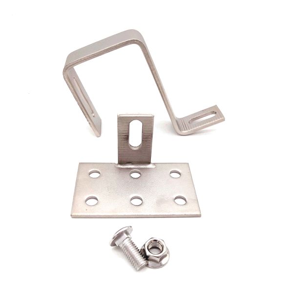 A4 Stainless Steel Solar Panel Custom Mounting Adjustable Tile Roof Hook