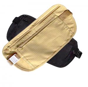 Buy cheap Ultra Thin Waterproof Money Belt Travel Waist Bag traveling nylon business passport fanny pack bum bag product