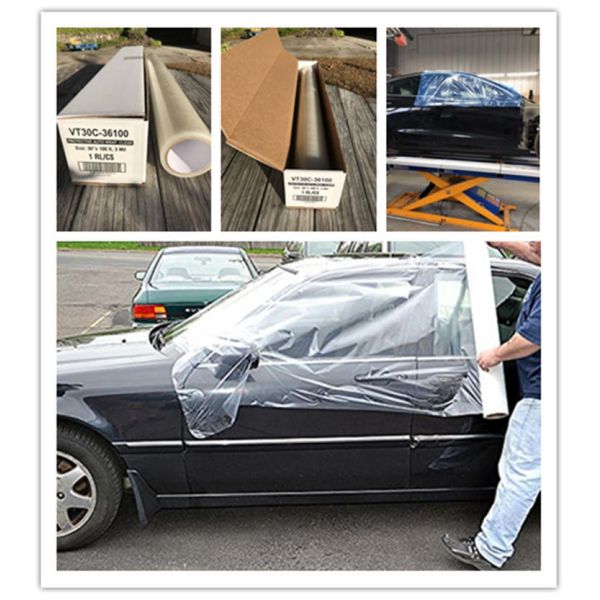 Self Adhering 5mil Crash Wrap For Cars Body Self Adhering