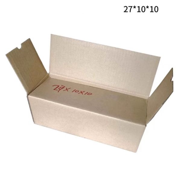 Cuboid Kraft Paper Corrugated Boxes Furniture Shipping Box 9cmx9cmx27cm