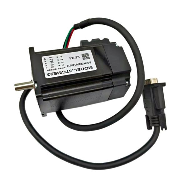 Closed-loop EtherCAT 2-Phase Hybrid Stepper Motor 57CME23 Nema23 (57-76mm, 4A/5A) Shaft 21mm- 8mm Wire Length 30cm with DB head