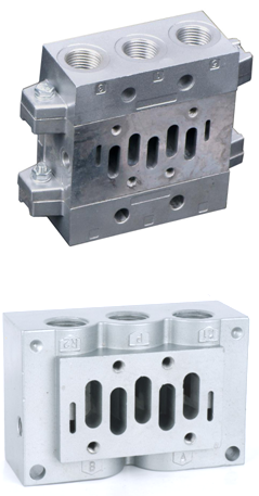 ISO Solenoid Valve 5/2 With Manifold Block YPC Equivalent