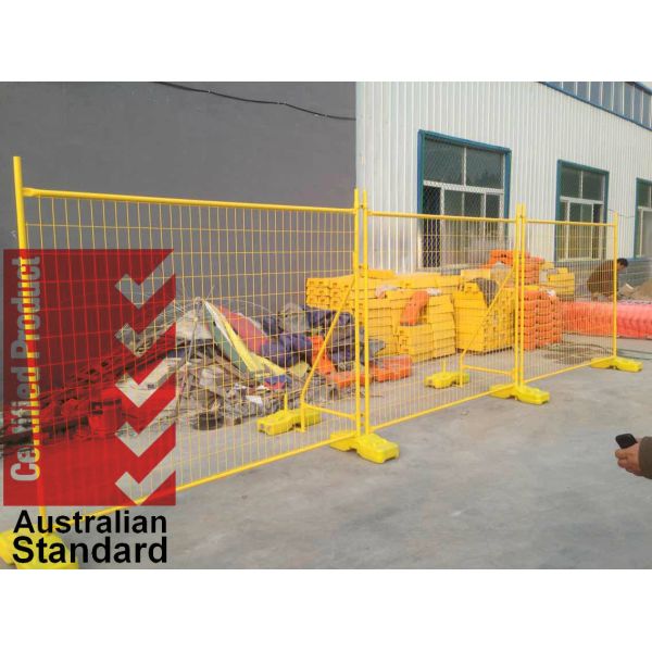 Industrial Removable Yard Fence Temp Fence Panels 2100mm X 2400mm Standard