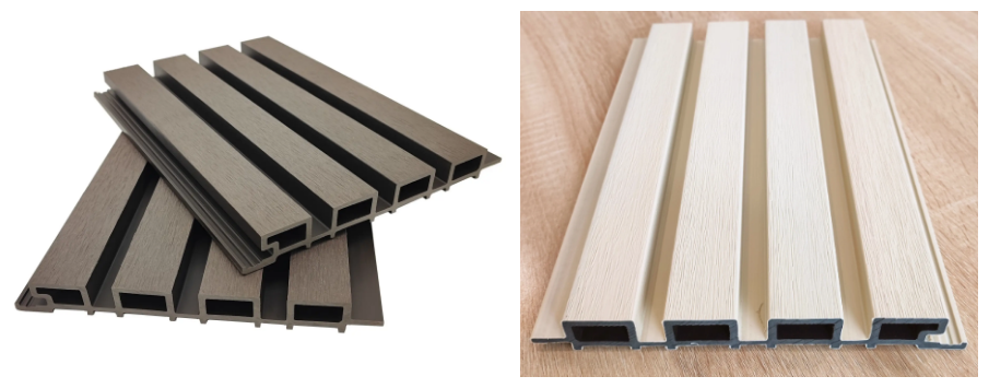 Outdoor Siding Fluted WPC Cladding Panels Wall Cover Wood Plastic Composite