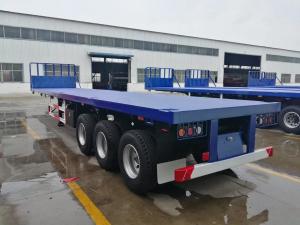Buy cheap 40 Feet 60 Ton Used Tri Axle Flatbed Semi Trailers For Sale product