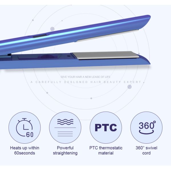 Titanium Flat Iron Straightener 1000w Professional Infrared Cordless