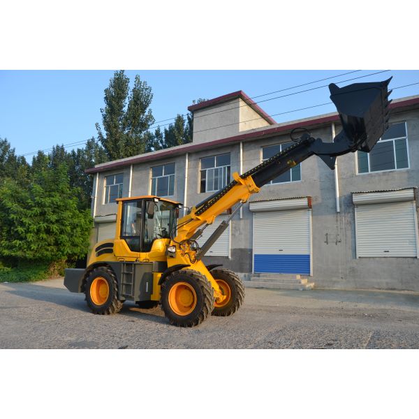 2.5ton 1.3m3 bucket telescopic boom wheel loader with max lifting height 6000mm