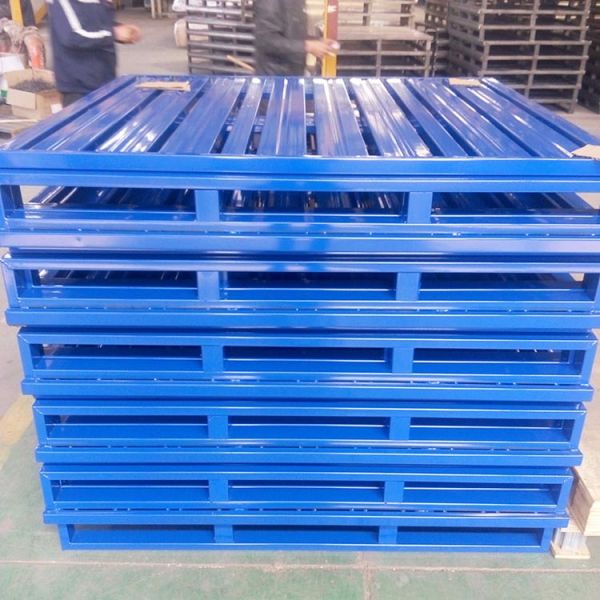 High Efficient Stackable Steel Pallets , Stackable Storage Racks Convenient