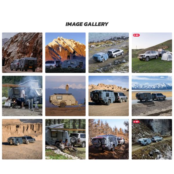 NJSTAR Explorer Lightweight Offroad Capable Camper Trailer for Comfortable Family Adventures