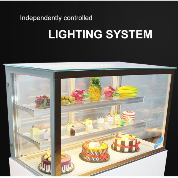Wholesale Commercial Cake Bakery Display Fridge Chiller Vitrine Glass Cake Fridge Counter