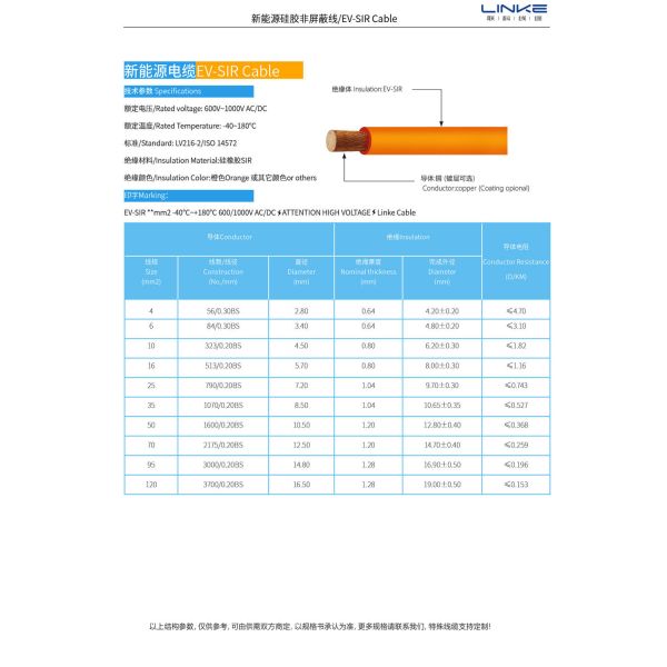 EV cable, high voltage shielded and unshielded cable for new energy vehicles, cross-linked polyethylene insulated polyvinyl chloride cable